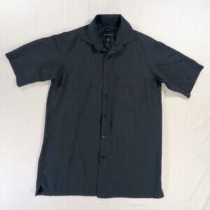 Joseph & Feiss Mens Blue Button up Casual/Dress Short Sleeve Top Size Small Flaw